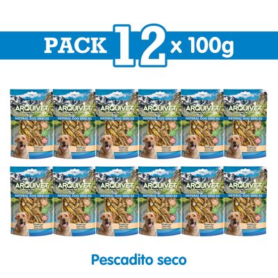 Pack 12 Snacks Pescadito seco 100g