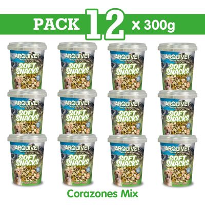 Pack 12 Corazones mix 300 gr