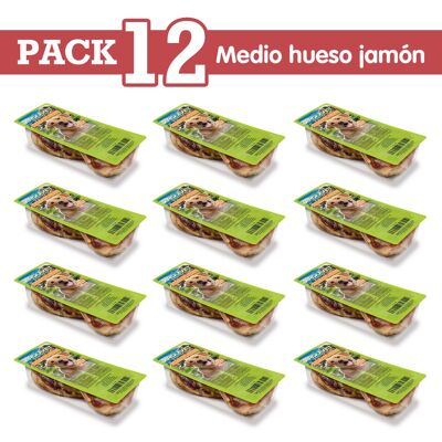 Pack 12 medios huesos de jamón