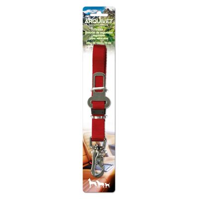 Tirador cinturon seguridad regulable Rojo - 45-70 cm