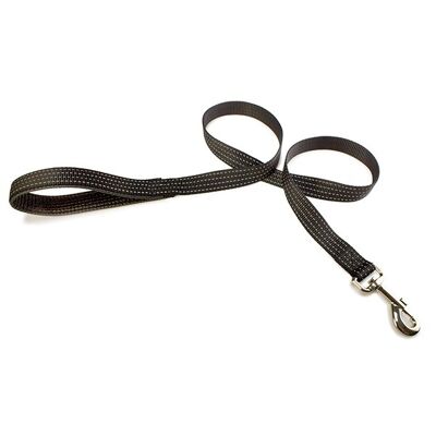 Correa nylon liso negro - 2 x 120 cm