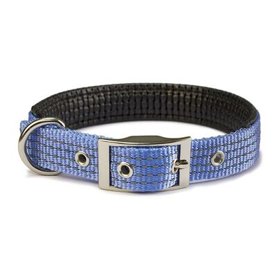 Collar nylon liso azul cielo - 1,5 x 38 cm