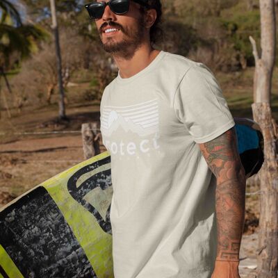 Mens Sand Protect & Connect 100% Organic Cotton T-shirt