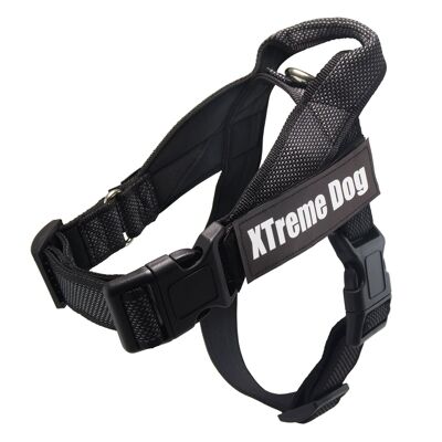 Arnés Xtreme CLASSIC Dog Negro - Talla:XS/40-53cm