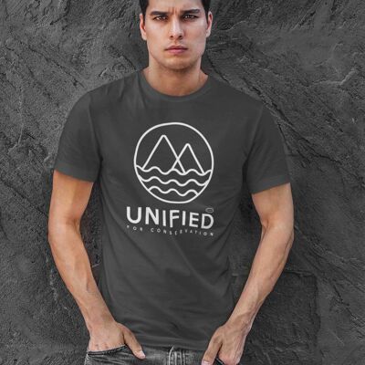 Mens Charcoal Unified 100% Organic Cotton T-shirt