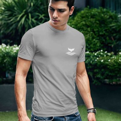 Mens Grey SOP 100% Organic Cotton T-shirt