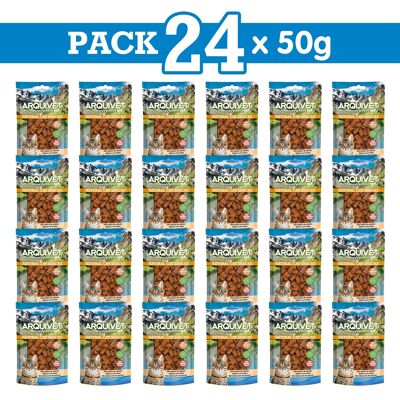Pack 24 Mini palitos de Salmón - 50gr