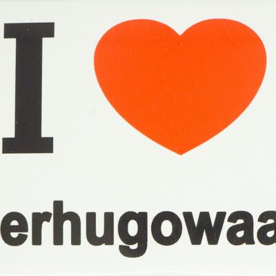 Imán de nevera I Love Heerhugowaard