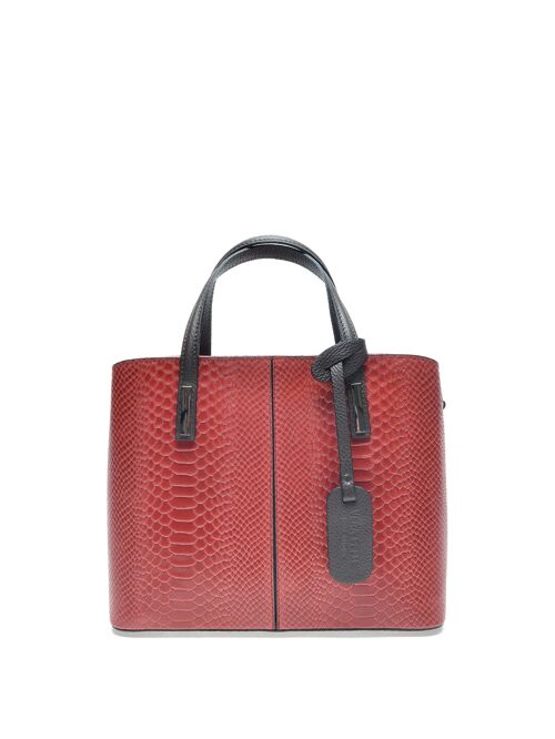 SS22 RM 8067_ROSSO_Top Handle Bag