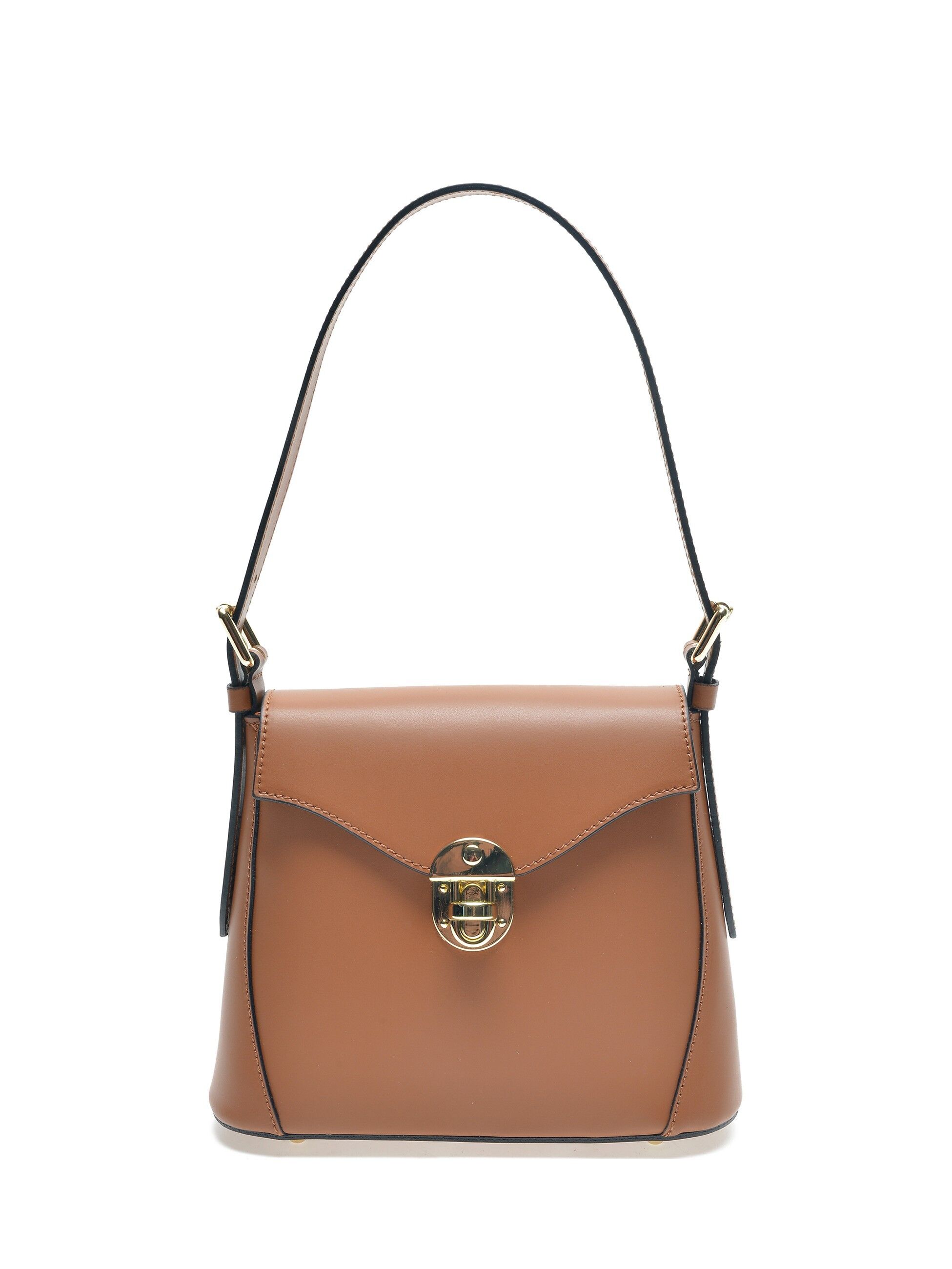 SS22 RM 3136_COGNAC_Borsa con manico superiore