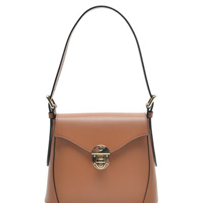 SS22 RM 3136_COGNAC_Bolsa con asa superior