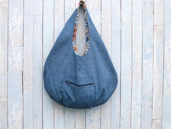 Grand sac de plage hobo. Sac d'été Hobo de style méditerranéen. Grand sac fourre-tout. 6