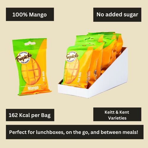 Tropicks Mango Fruit Balls (8 x 50g)