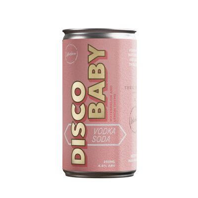 Disco Baby Vodka Soda - 12 lattine
