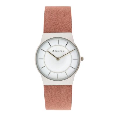 32MM INTEGRATED LEATHER WATCH 2 LEVELS PINK 1F690R