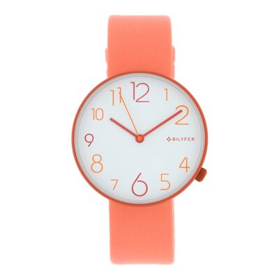 CASSA OROLOGIO 38 MM MULTICOLORE NUMERI ARABI ARANCIO 1F691NR