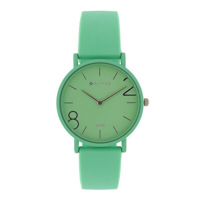 RELOJ 36MM COLORES 8 &2 SILICONA 5ATM SUMERGIBLE VERDE 1F692V