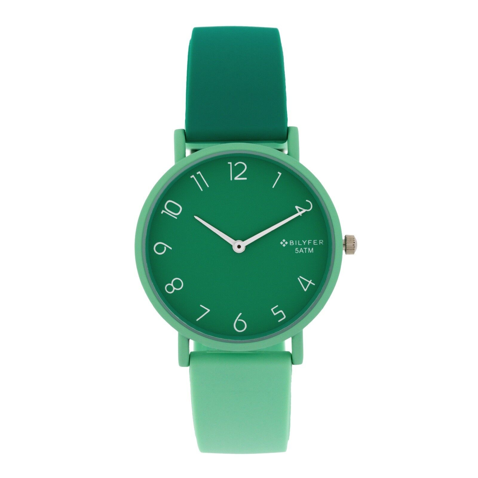 RELOJ 36MM SILICONA 2 COLORES CON NUMEROS 5ATM SUMERGIBLE AZUL 1F693AZ