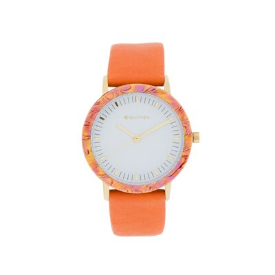 COLORED ACRYLIC BEZEL WATCH 36MM 1F708NR