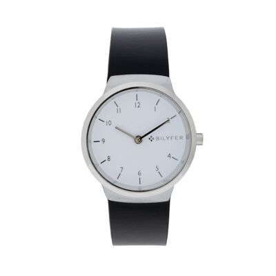 WATCH WITH NUMBERS 33MM INTEGRATED LEATHER STRAP 1F718NPL