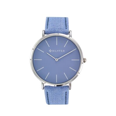 WATCH CASE 42 MM IKAT STRAP WITH SKY BLUE LEATHER 2W451C