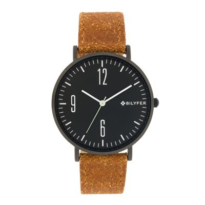 42MM EXTRA-FLAT WATCH LEATHER STRAP CA MEL NUMBERS 2W458CA