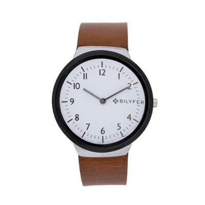 WATCH WITH INTEGRATED LEATHER STRAP AND 40M BOX 2W461BL