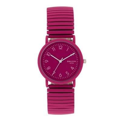 33MM UHR MIT AUSZIEHBAREM STAHLBAND MIT FUCHSIA 5ATM TAUCHFARBE 3P579F