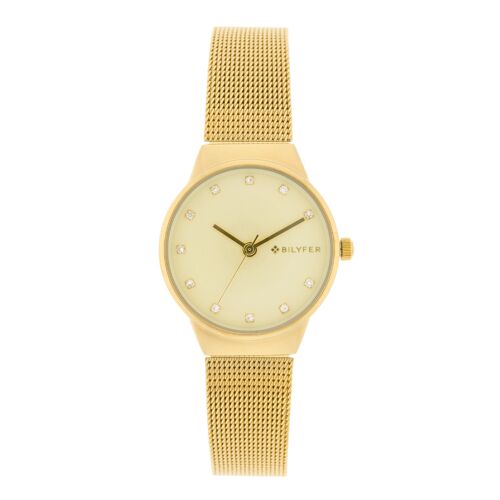 RELOJ DORADO 32MM CON PIEDRAS EN LOS ANDICES 3P585D