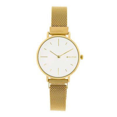 GOLDEN WATCH 32MM GOLDEN ANDICES WHITE DIAL CLOSURE MAGNET N 3P586D