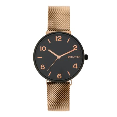 Bilyfer watch with 38mm IMAN mesh case with Arabic numbers and indices 3P592CU