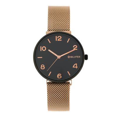 Reloj Bilyfer con caja de 38mm malla de IMAN con numeros arabes e indices 3P592CU