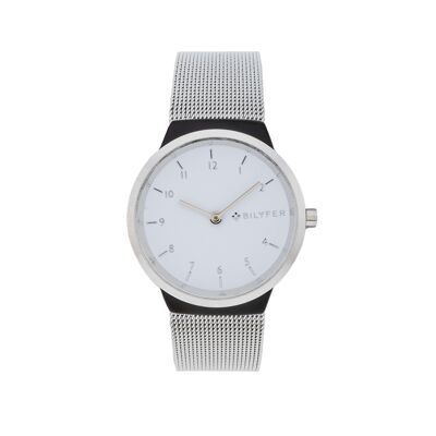 BILYFER 40MM WATCH WITH INTEGRATED STEEL BRACELET 3P597PL