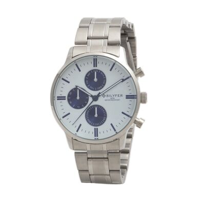MONTRE ACIER MULTIFONCTION 5 ATM BLEU 4H296AZ