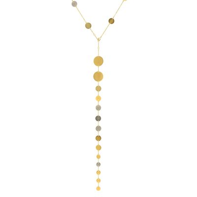 HANDCRAFTED GOLDEN NECKLACE COLLECTION OF COINS BICOLOR PLATED HANDCRAFTED A0020DCOL1