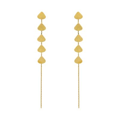 HANDCRAFTED EARRING GOLD PLATED HANDCRAFTED WELDED PIECES A0034DPE1