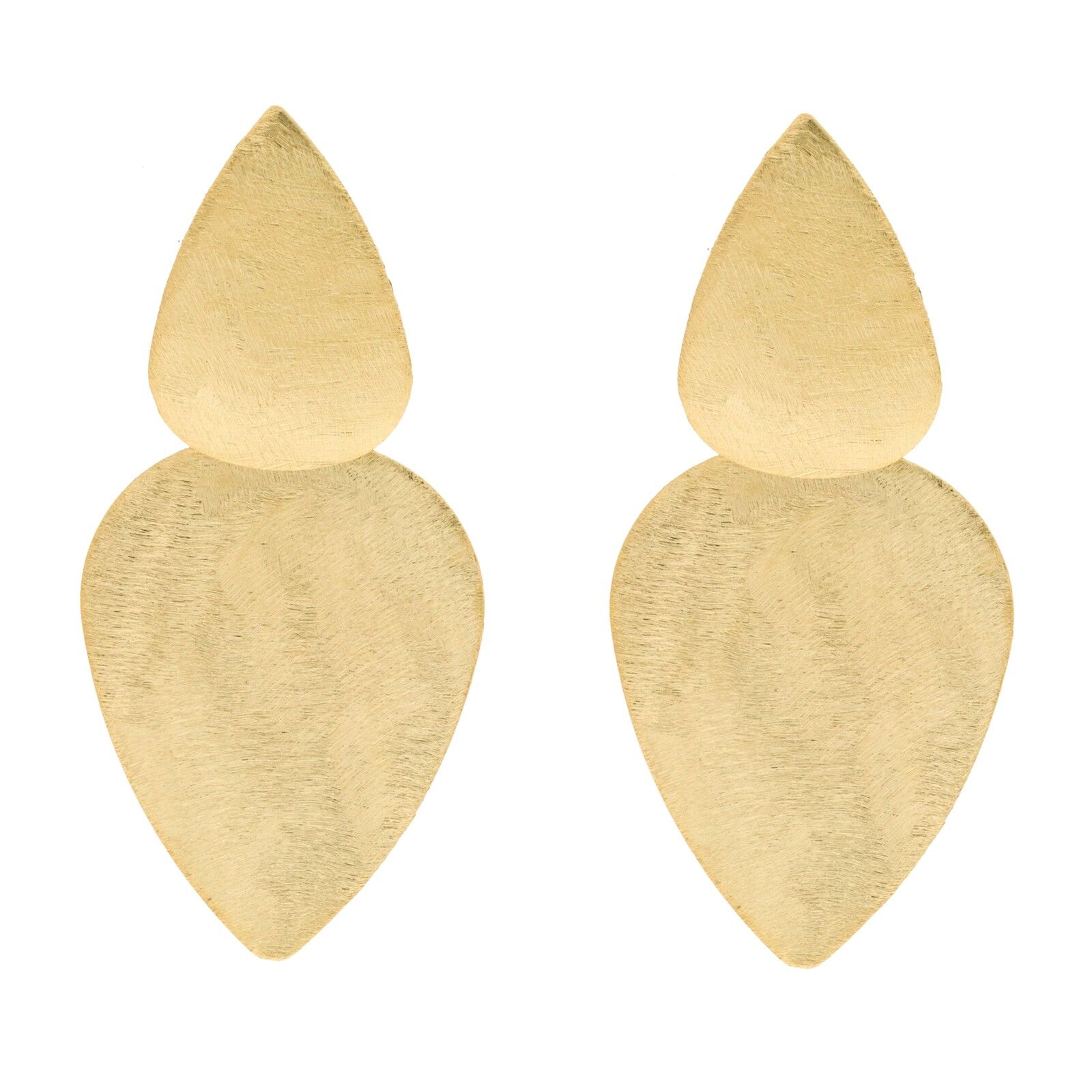 ARTIGIANALE Orecchino 2 gocce finitura placcata a mano A0052DPE1