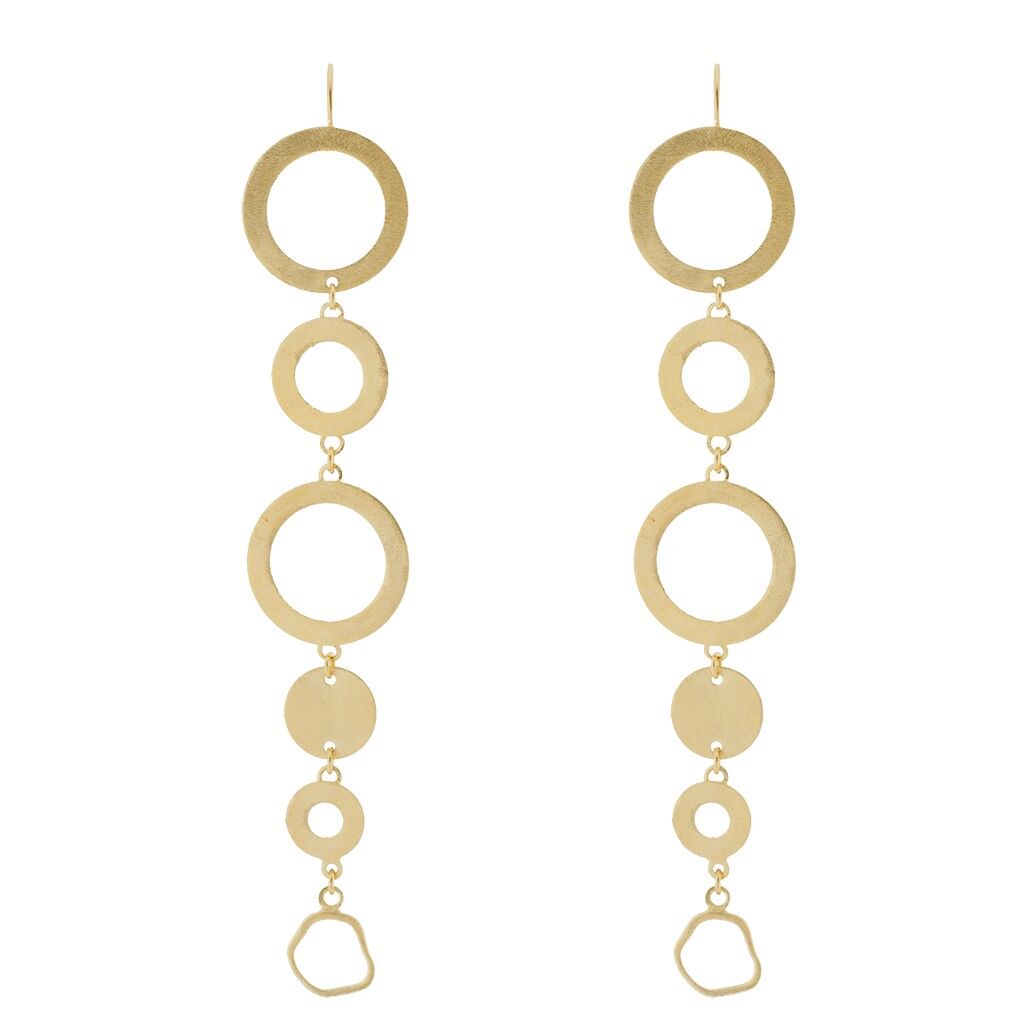 HANDGEMACHTER LANGER OHRRING MIT HANDGEMACHTEM HAKEN A0070DPE2