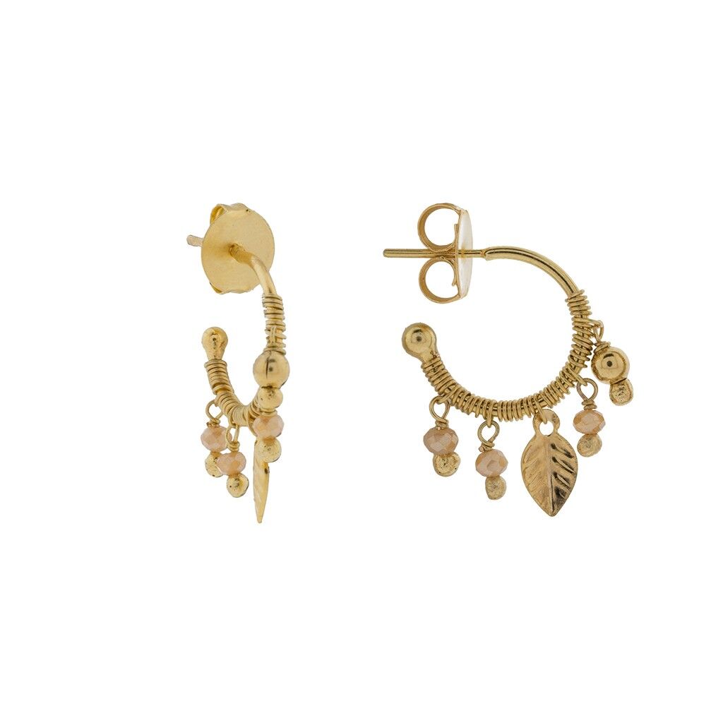 HANDGEFERTIGTER KLEINER RING MIT HANDGEFERTIGTEM GLATTEM GLAS A0072DPE1