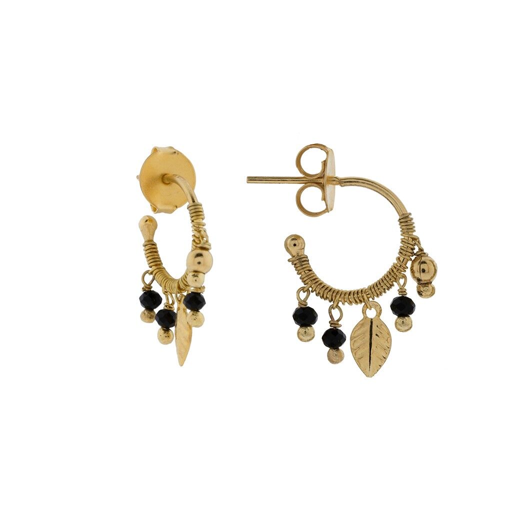 HANDGEFERTIGTER KLEINER RING MIT HANDGEFERTIGTEM GLATTEM GLAS A0072NPE1