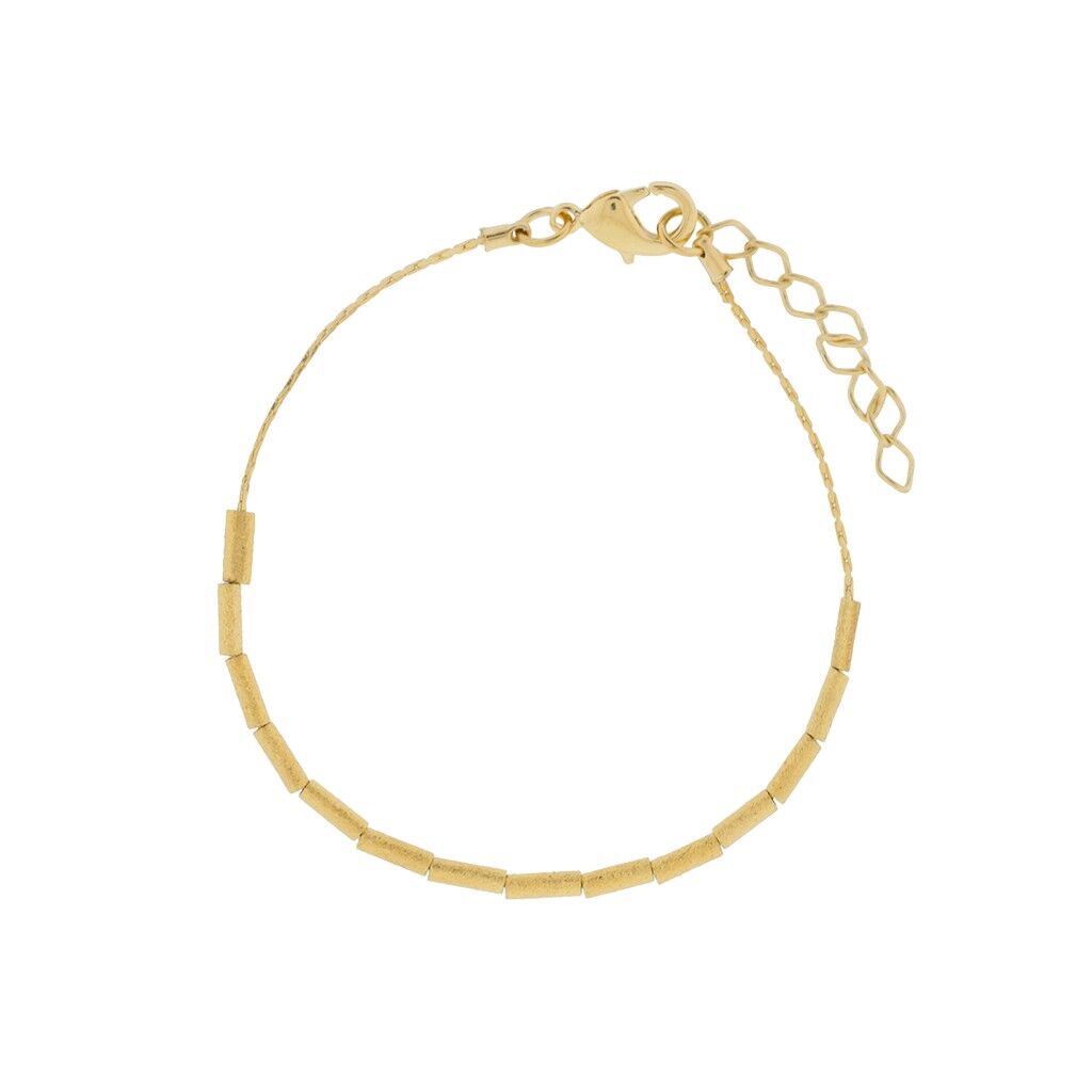 BRACCIALE FATTO A MANO CON PEZZI PLACCATI ORO A0074DPUL1