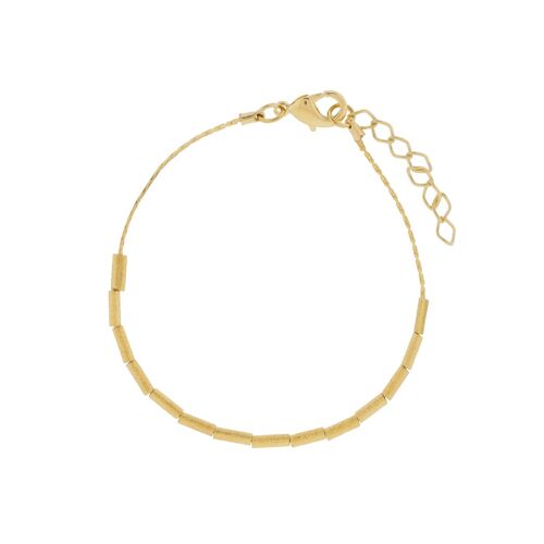 ARTESANAL PULSERA CON PIEZAS CHAPADO EN ORO A0074DPUL1