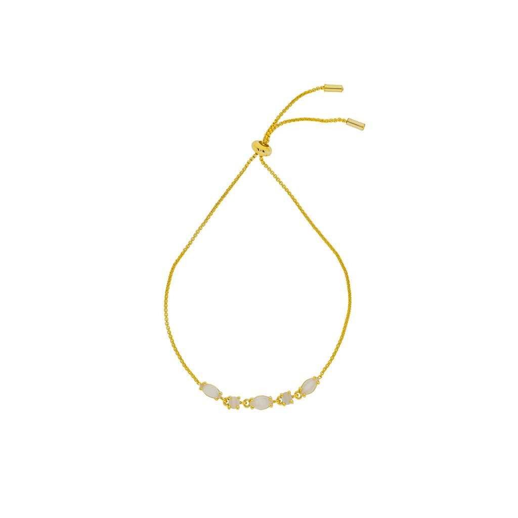 CRISTAL PULSERA CON CADENA REGULABLE Y CRISTAL FACETAD C0025BLPUL1