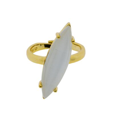 CRYSTAL RING UNIVERSAL SIZE WITH GOLD PLATED CRYSTAL C0027BLA1