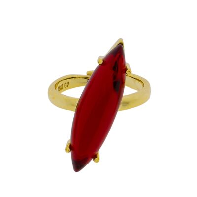 CRYSTAL RING UNIVERSAL SIZE WITH GOLD PLATED CRYSTAL C0027GRA1