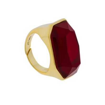CRYSTAL RING UNIVERSAL SIZE WITH GOLD PLATED CRYSTAL C0028GRA1