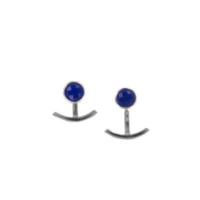 PLATED Natural stone earring 2 pieces lapis jade D0153AZPE1