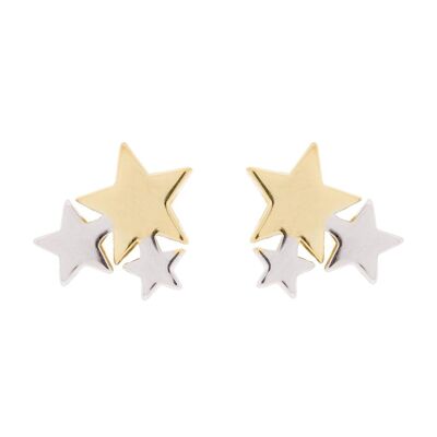 CHAPADO ARETE ESTRELLAS CAHAPADO ORO / RODIO D0280BDOPE1