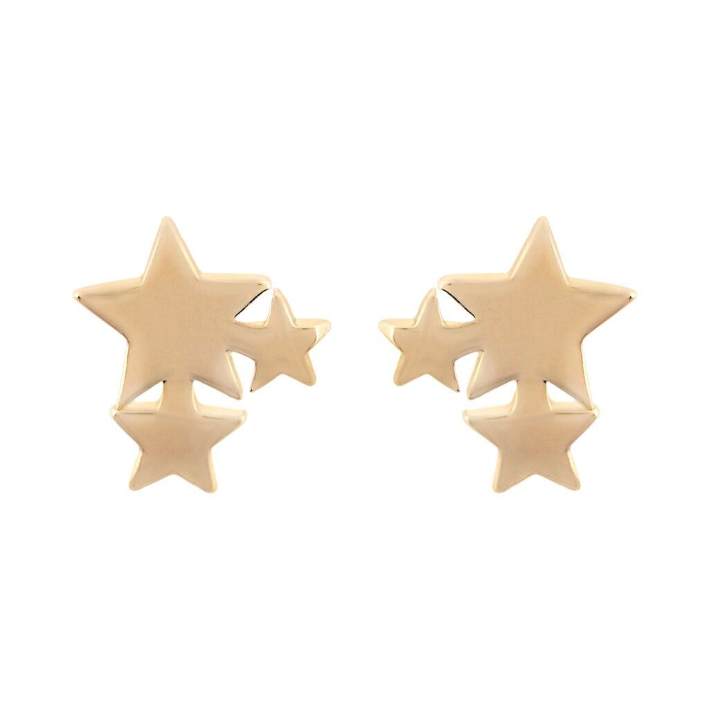 ORECCHINI PLACCATI 3 STELLE PLACCATI D0280BDPE1