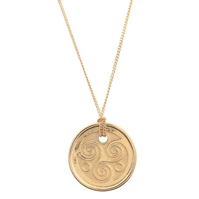 PLATED COLLECTION GOLD PLATED CELTIC SPIRAL D0284DCOL1